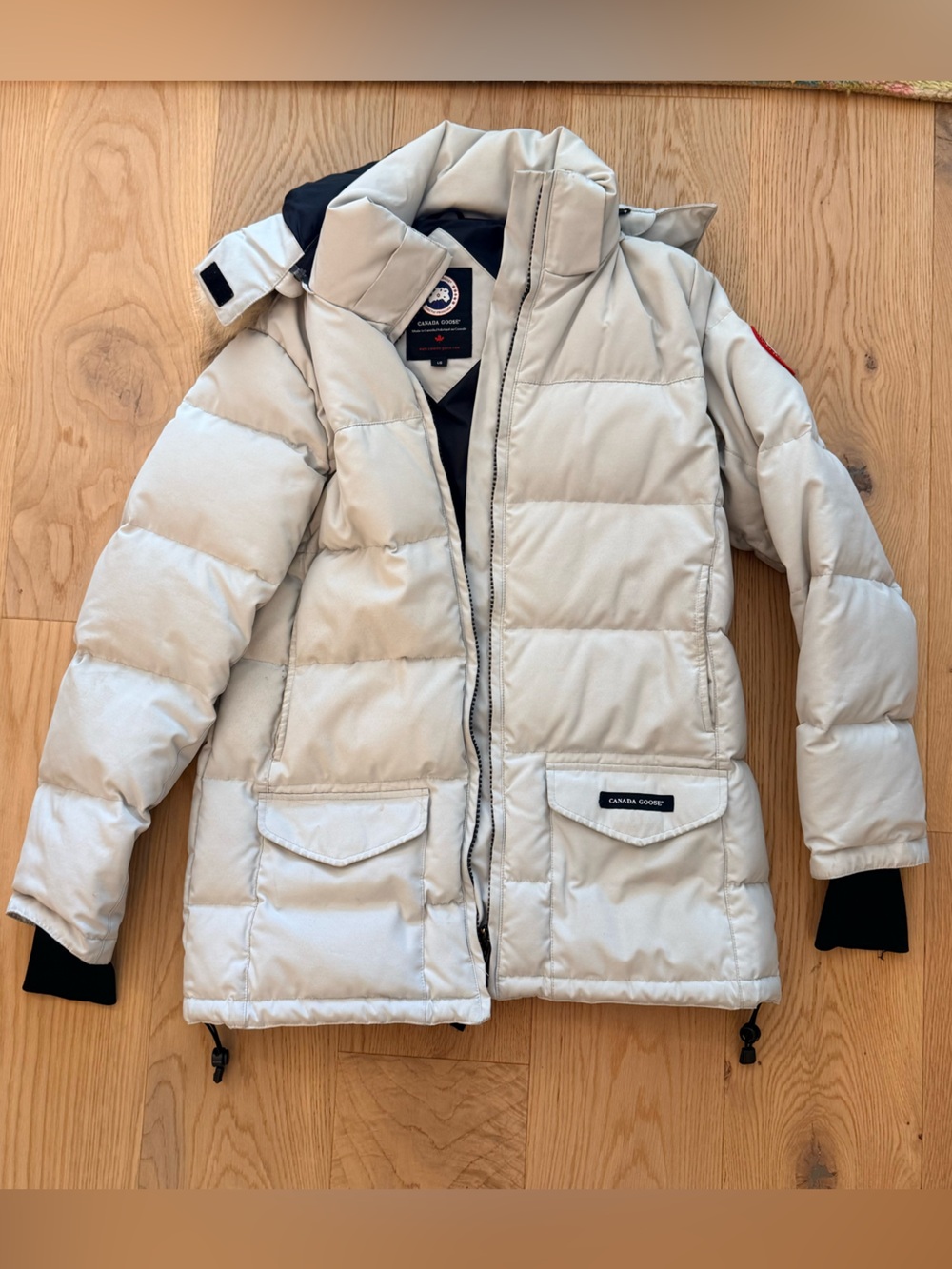 Canada Goose Woman's Light Gray Puffer Coat